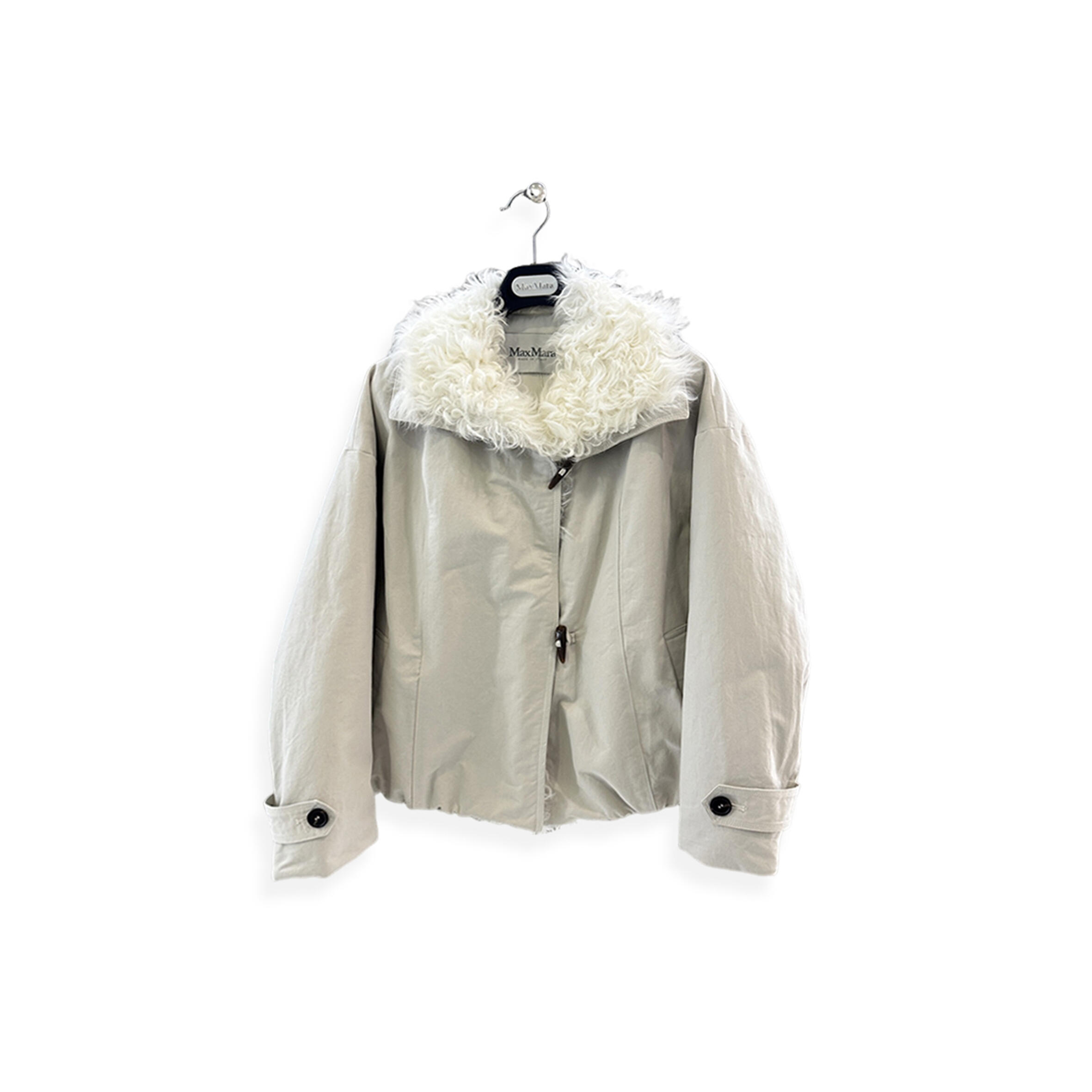 M*x M*ra cotton canvas fur jacket